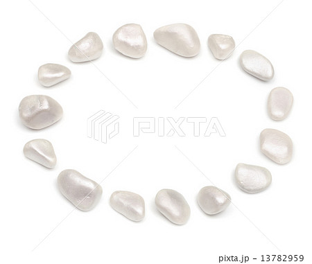 frame of stones isolated on white frame of stones isolated on white 13782959