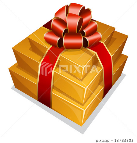 Pile gift box with bow Pile gift box with bow 13783303