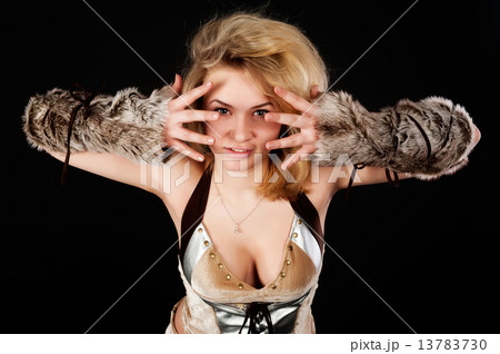 Pretty funny barbarian girl 13783730