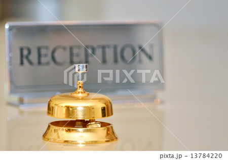 service bell on the hotel reception 13784220
