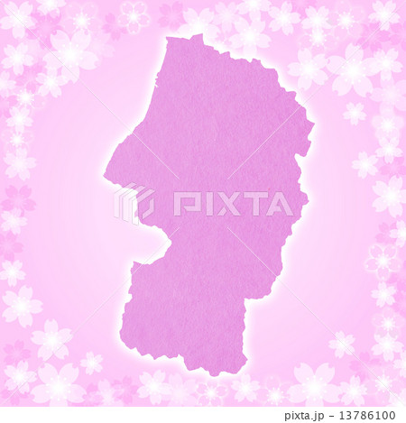 山形県地図 13786100