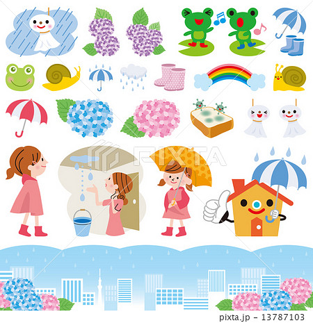 梅雨　アイコン 13787103