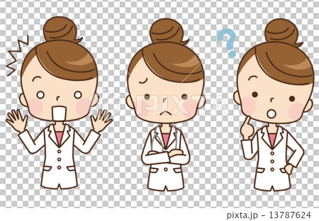 女醫生的面部表情集 13787624