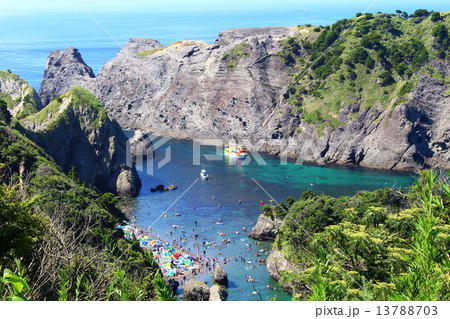 ヒリゾ浜　静岡県　伊豆半島 13788703