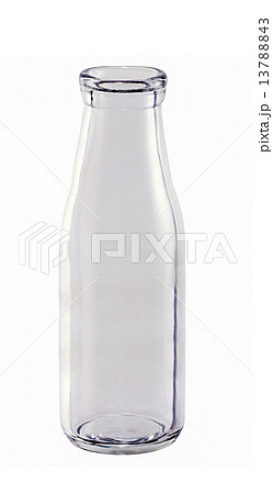 Empty Milk bottle isolated 13788843