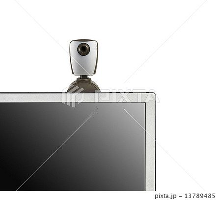 web camera on monitor 13789485