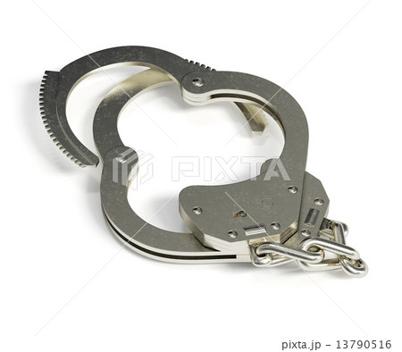 Handcuffs isolated on white background Handcuffs isolated on white background 13790516