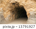 neutral earth brown cave with dark entrance 13791927