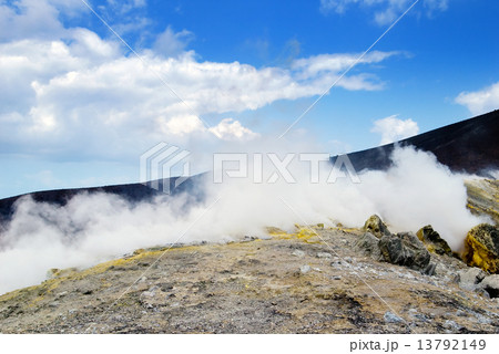 Sulfur smoke, Vulcano island, Lipary, Sicily 13792149