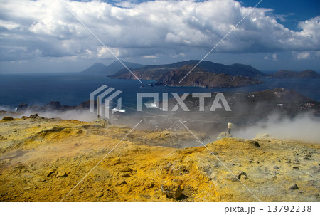 Sulfurous fumaroles, Vulcano, Lipari, Sicily, Italy Sulfurous fumaroles, Vulcano, Lipari, Sicily, Italy 13792238
