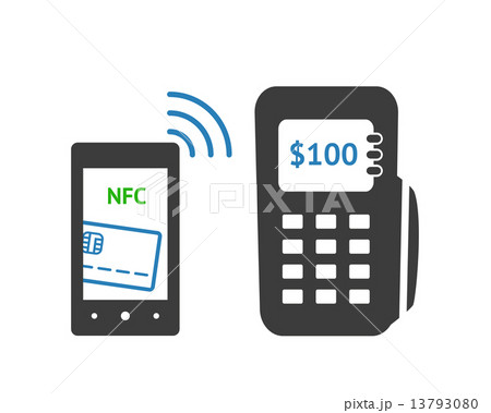 NFC technology concept 13793080
