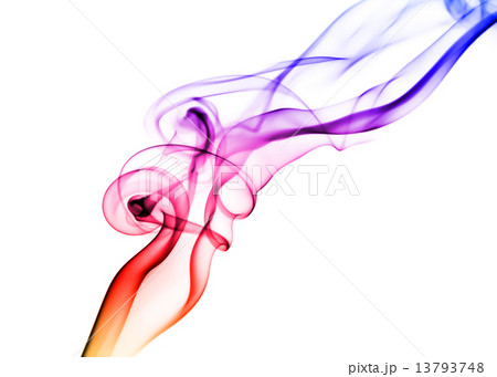 Colored smoke on white Colored smoke on white 13793748