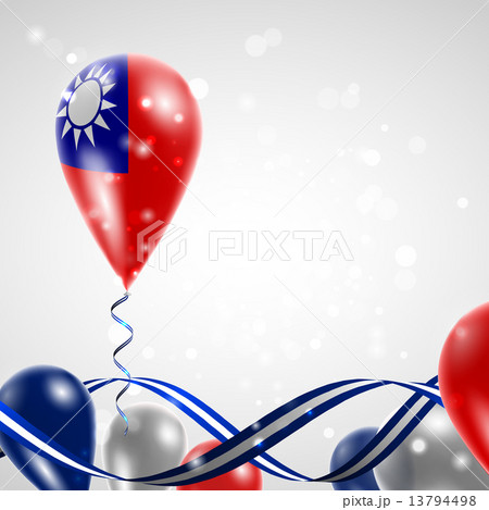 Flag of Taiwan on balloon Flag of Taiwan on balloon 13794498