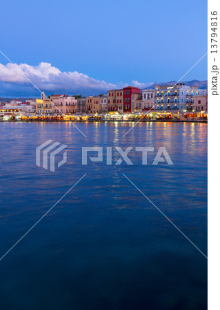venetian habour of Chania, Crete, Greece 13794816