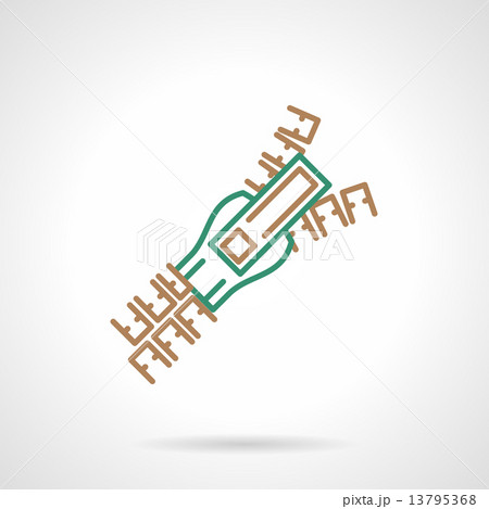 Flat line vector icon for zipper Flat line vector icon for zipper 13795368