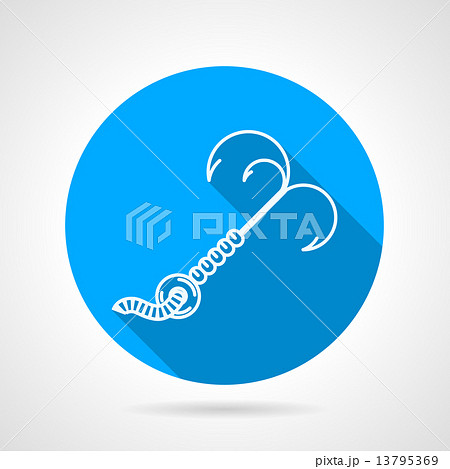 Contour vector icon for fishing hook Contour vector icon for fishing hook 13795369