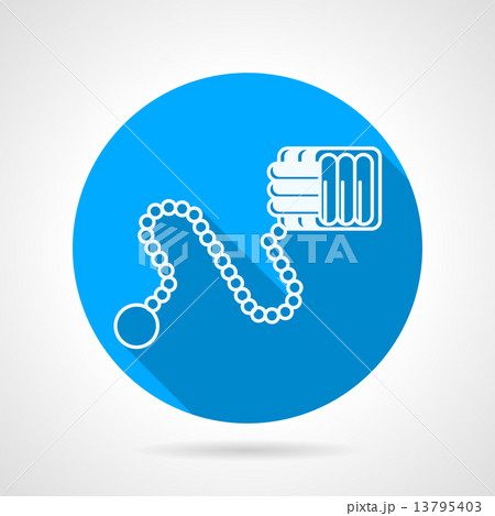 Flat line vector icon for Monkey fist 13795403