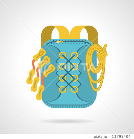 Flat vector icon for hike backpack 13795404