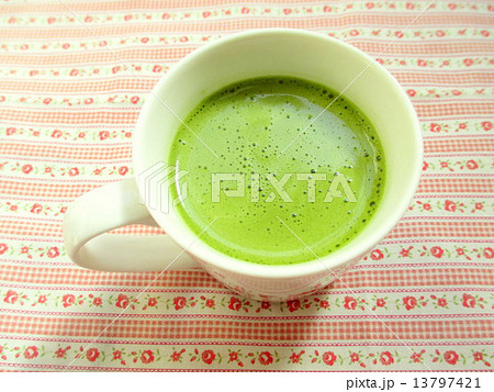 あたたかい抹茶ラテ 13797421