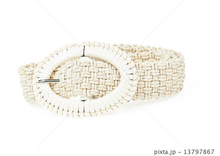 colorful white belt on white background colorful white belt on white background 13797867