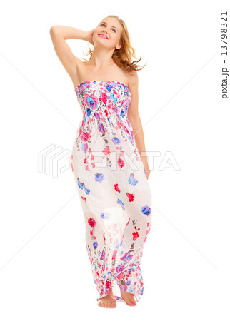 young woman in a sundress 13798321