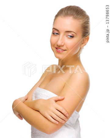 Young healthy girl isolated Young healthy girl isolated 13798653
