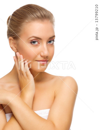 Young healthy girl isolated Young healthy girl isolated 13799210