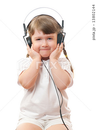 Little girl listen music 13802144
