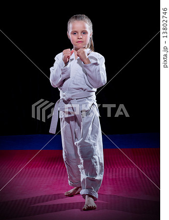 Little girl aikido fighter 13802746