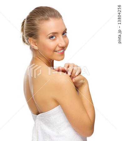 Young healthy girl isolated 13804256