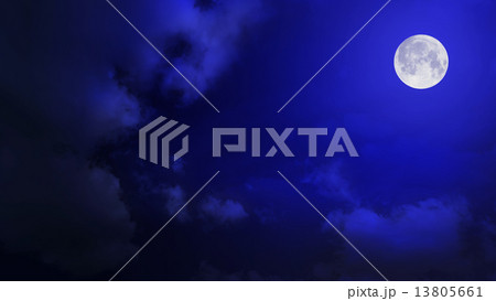Night sky with moon Night sky with moon 13805661