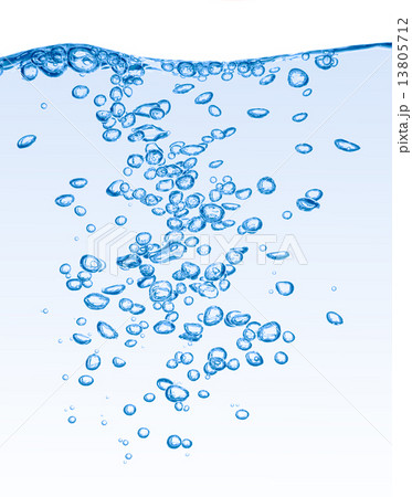 Clear blue water bubbles isolated Clear blue water bubbles isolated 13805712