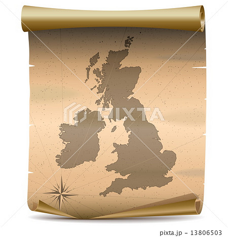 Vector United Kingdom Vintage Map 13806503