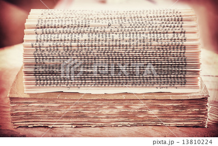 Retro filtered picture of an open book background. Retro filtered picture of an open book background. 13810224