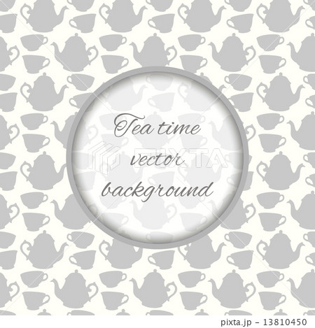 Seamless pattern with decorative cups and teapots 13810450