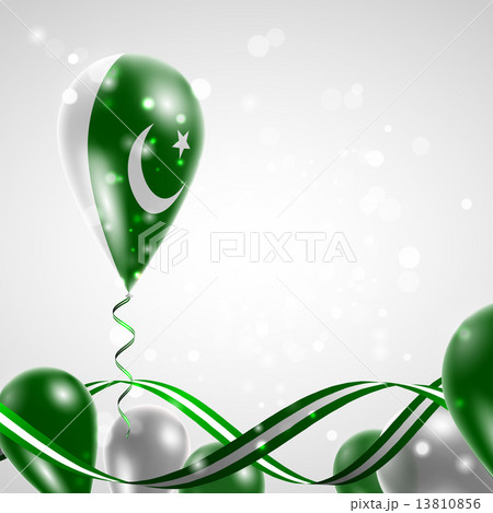Flag of Pakistan on balloon Flag of Pakistan on balloon 13810856