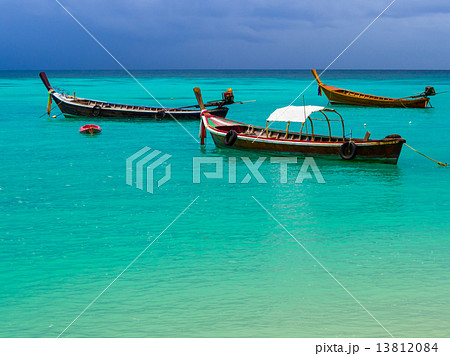 Long-tail boat at Koh Lipe, Thailand Long-tail boat at Koh Lipe, Thailand 13812084