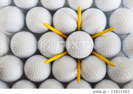 White golf balls White golf balls 13813365