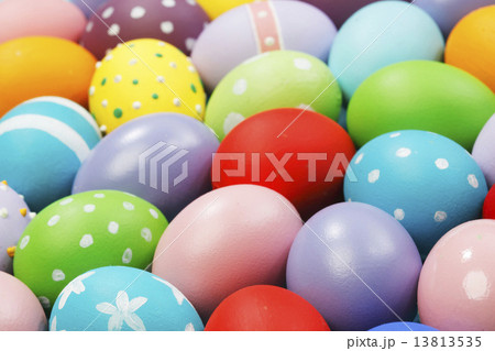 Background with Easter Eggs 13813535