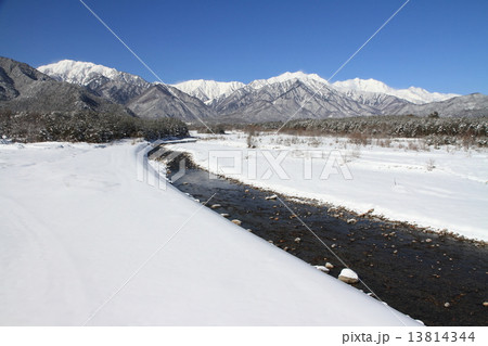 冬の後立山連峰 13814344