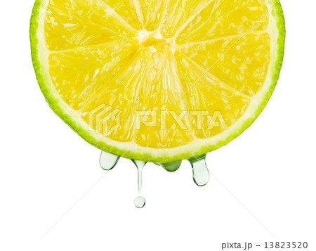 Juice drops on lime 13823520