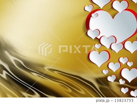 Heart shape on paper craft with egg 13823755