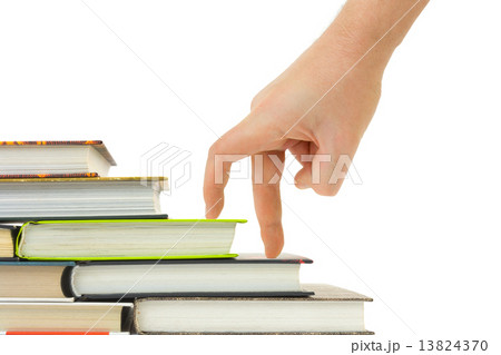 Hand and book stairs 13824370
