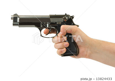 Hand with pistol Hand with pistol 13824433