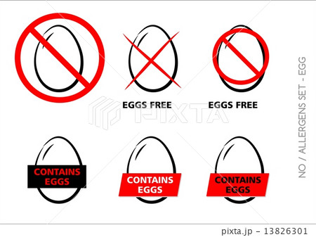 Vector Egg Free Symbols on white background Vector Egg Free Symbols on white background 13826301