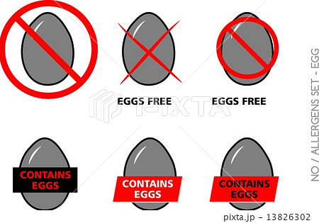 Vector Egg Free Symbols on white background Vector Egg Free Symbols on white background 13826302
