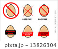 Vector Egg Free Symbols on white background 13826304