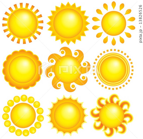 Abstract sun theme collection 1 13826526