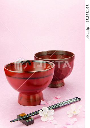 汁椀と桜 汁椀と桜 13828148