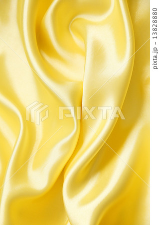 Smooth elegant golden silk as background 13828880